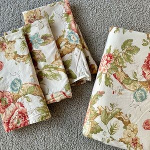 Pottery Barn King Cotton Duvet w/Shams